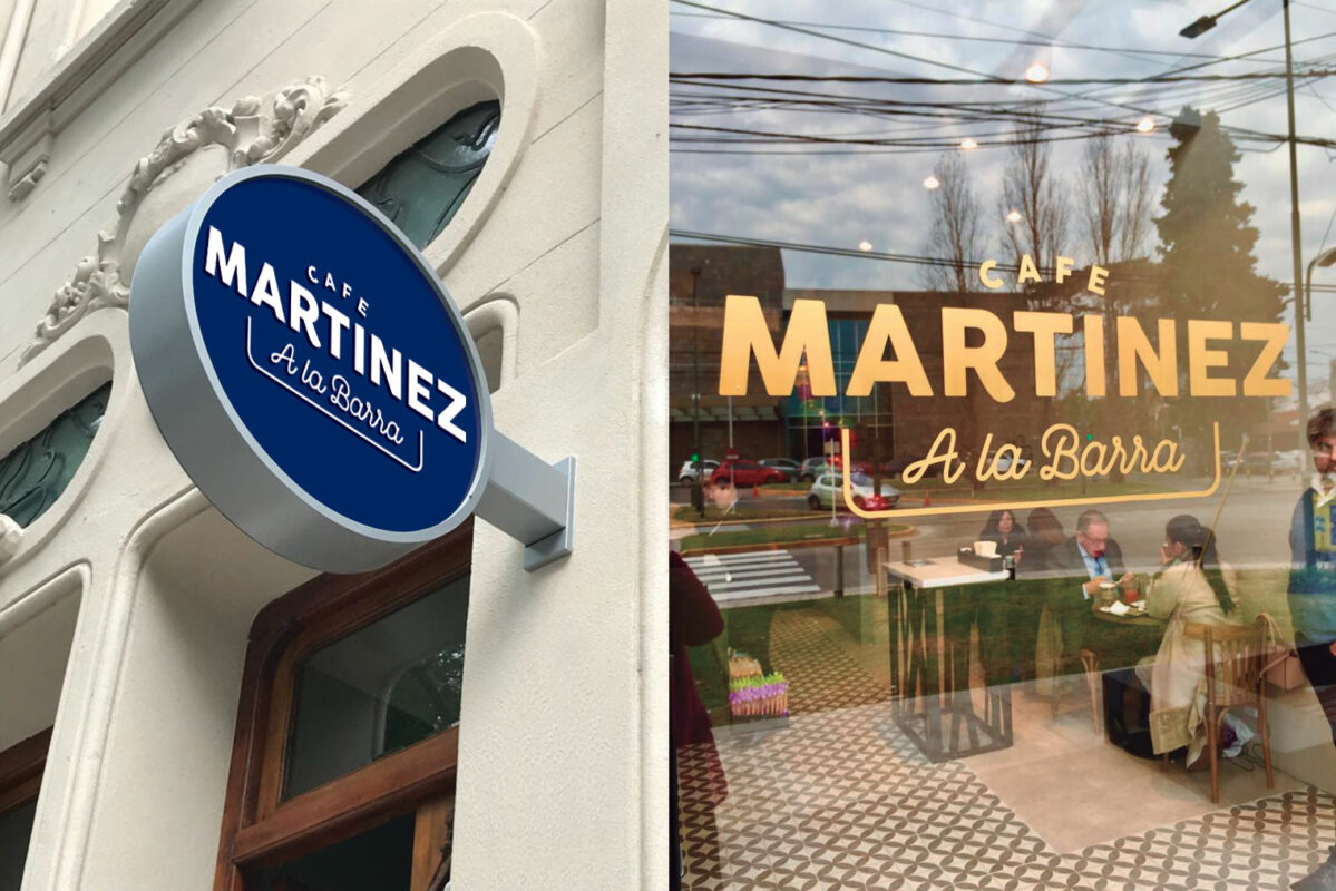 Diseño de Marca y Aplicaciones Café Martínez a la Barra